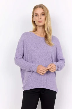 Outlet Supermjuk, melerad trikåtopp Tröjor & Cardigans|Toppar & T-Shirts
