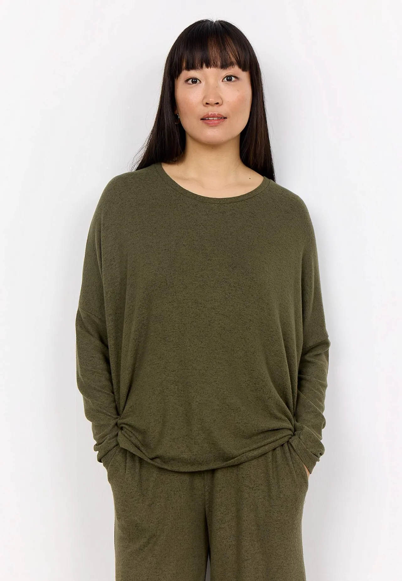 Best Supermjuk, melerad trikåtopp Tröjor & Cardigans|Toppar & T-Shirts