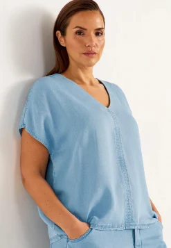 Hot Supermjuk Premium denimblus Skjortor & Blusar|Jeansplagg