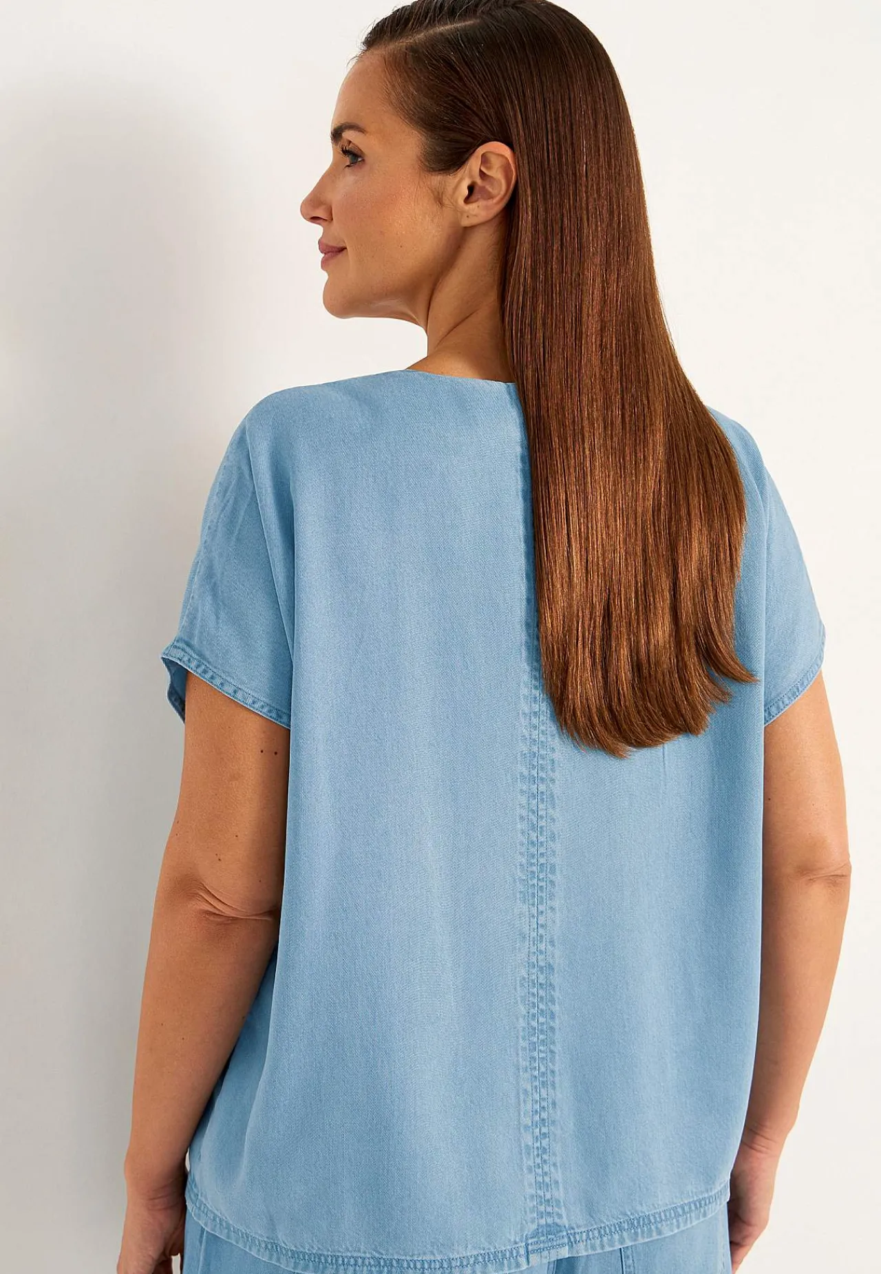 Hot Supermjuk Premium denimblus Skjortor & Blusar|Jeansplagg