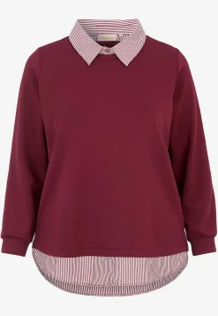 Discount Supermjuk trikåtopp med fastsydd skjortkrage Tröjor & Cardigans|Toppar & T-Shirts