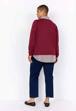 Discount Supermjuk trikåtopp med fastsydd skjortkrage Tröjor & Cardigans|Toppar & T-Shirts