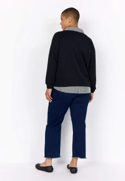 Discount Supermjuk trikåtopp med fastsydd skjortkrage Tröjor & Cardigans|Toppar & T-Shirts