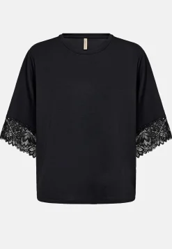 Online Supermjuk trikåtopp med spets Toppar & T-Shirts|Festkläder