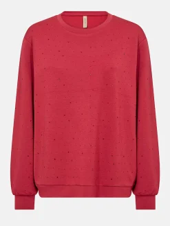 Outlet Supermjuk trikåtopp med strass Tröjor & Cardigans|Toppar & T-Shirts