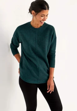 Discount Supermjuk tröja med dekorativ mittsöm Beata Tröjor & Cardigans|Stickat