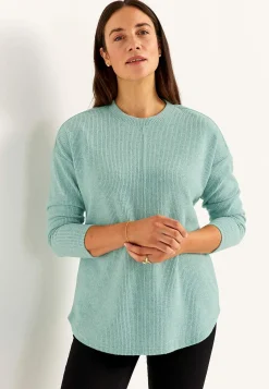 Best Supermjuk tröja med dekorativ mittsöm Beata Tröjor & Cardigans|Stickat
