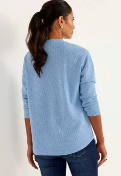 Best Supermjuk tröja med dekorativ mittsöm Beata Tröjor & Cardigans|Stickat
