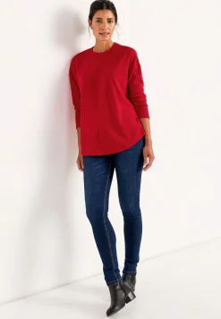 Clearance Supermjuk tröja med dekorativ mittsöm Beata Tröjor & Cardigans|Stickat