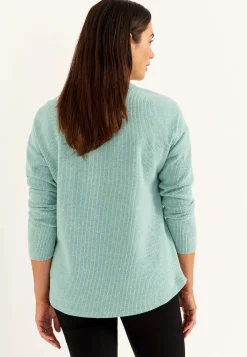 Clearance Supermjuk tröja med dekorativ mittsöm Beata Tröjor & Cardigans|Stickat