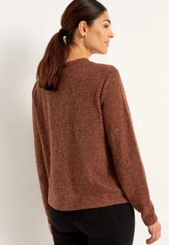 Supermjuk tröja med knappar Tröjor & Cardigans|Stickat