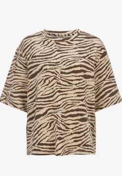 Sale Supermjuk t-shirt med zebramönster Toppar & T-Shirts