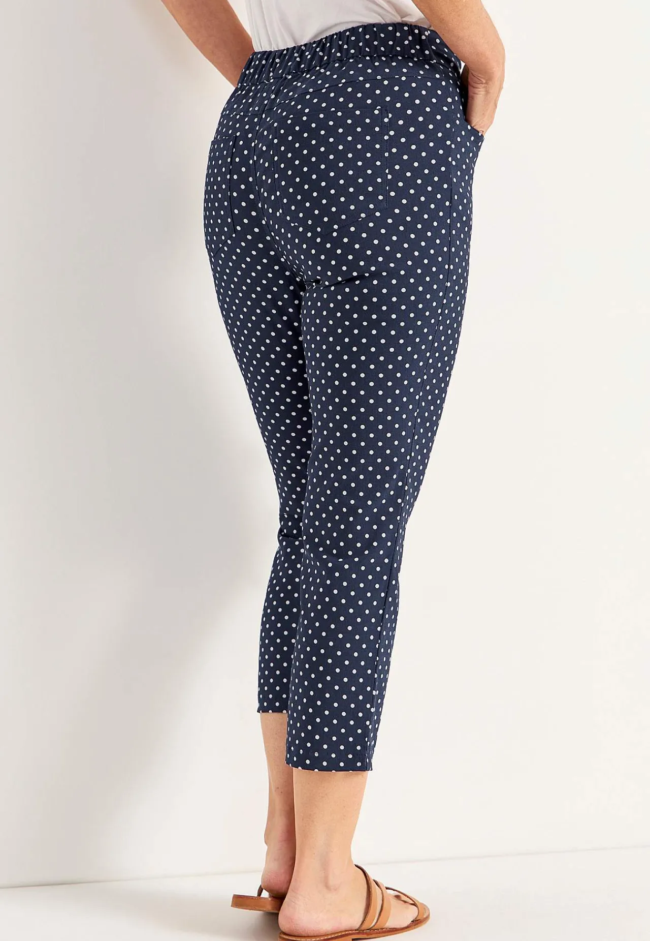 Discount Superskön capribyxa Byxor|Plus Size