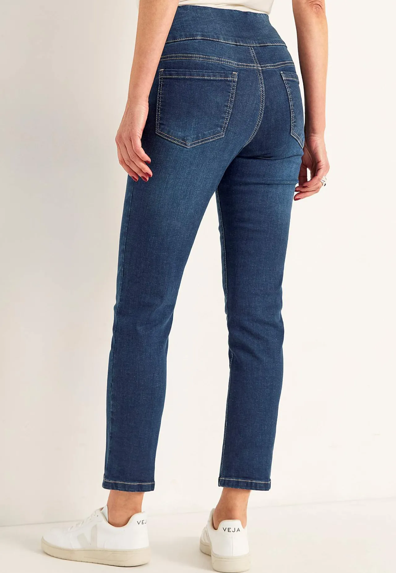 New Supersköna ankeljeans i denim Elin Byxor|Jeans