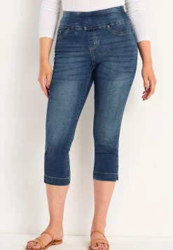 Sale Supersköna caprijeggings i denim Elin Byxor|Jeans