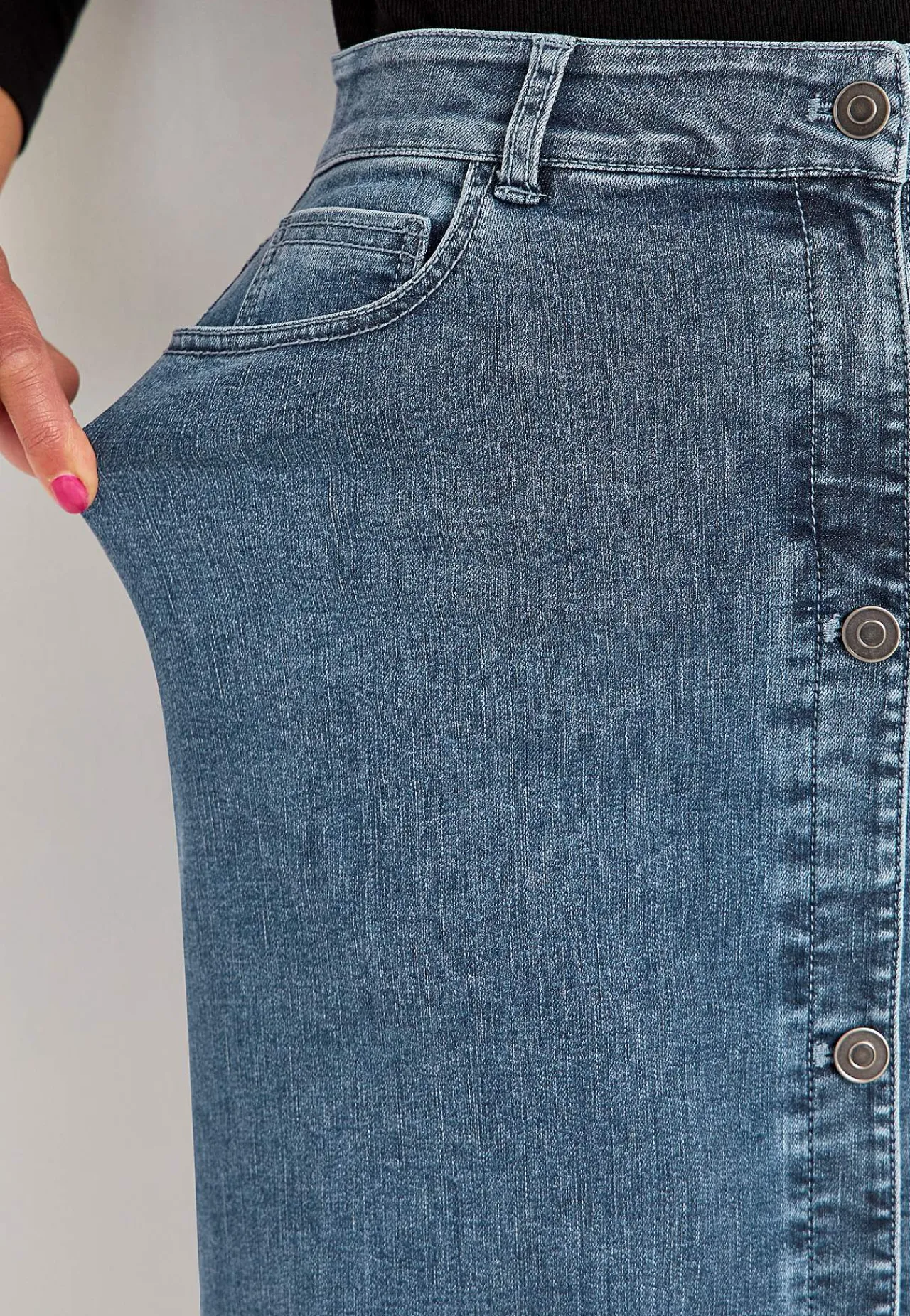 Superstretchig jeanskjol Sara Klänningar & Kjolar|Jeansplagg