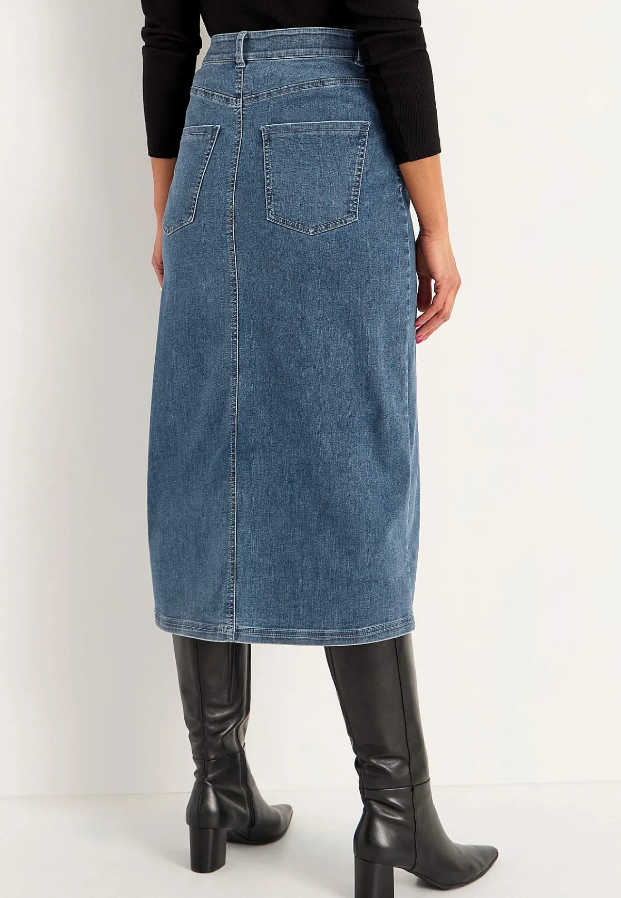 Superstretchig jeanskjol Sara Klänningar & Kjolar|Jeansplagg