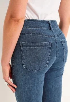 Best Superstretchiga caprijeans Sara Byxor|Jeans