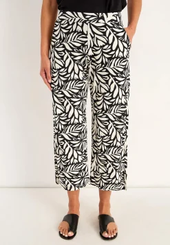 Sale Trikåbyxa i mjuk bomulls- och modalblandning Byxor|Plus Size