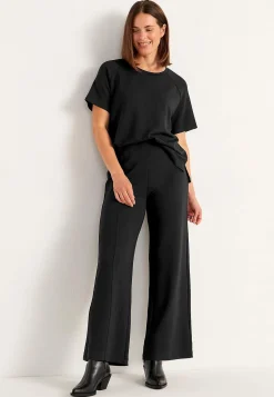 New Trikåbyxa med vida ben Byxor|Plus Size