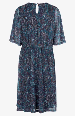 Trikåklänning i mesh Klänningar & Kjolar|Plus Size
