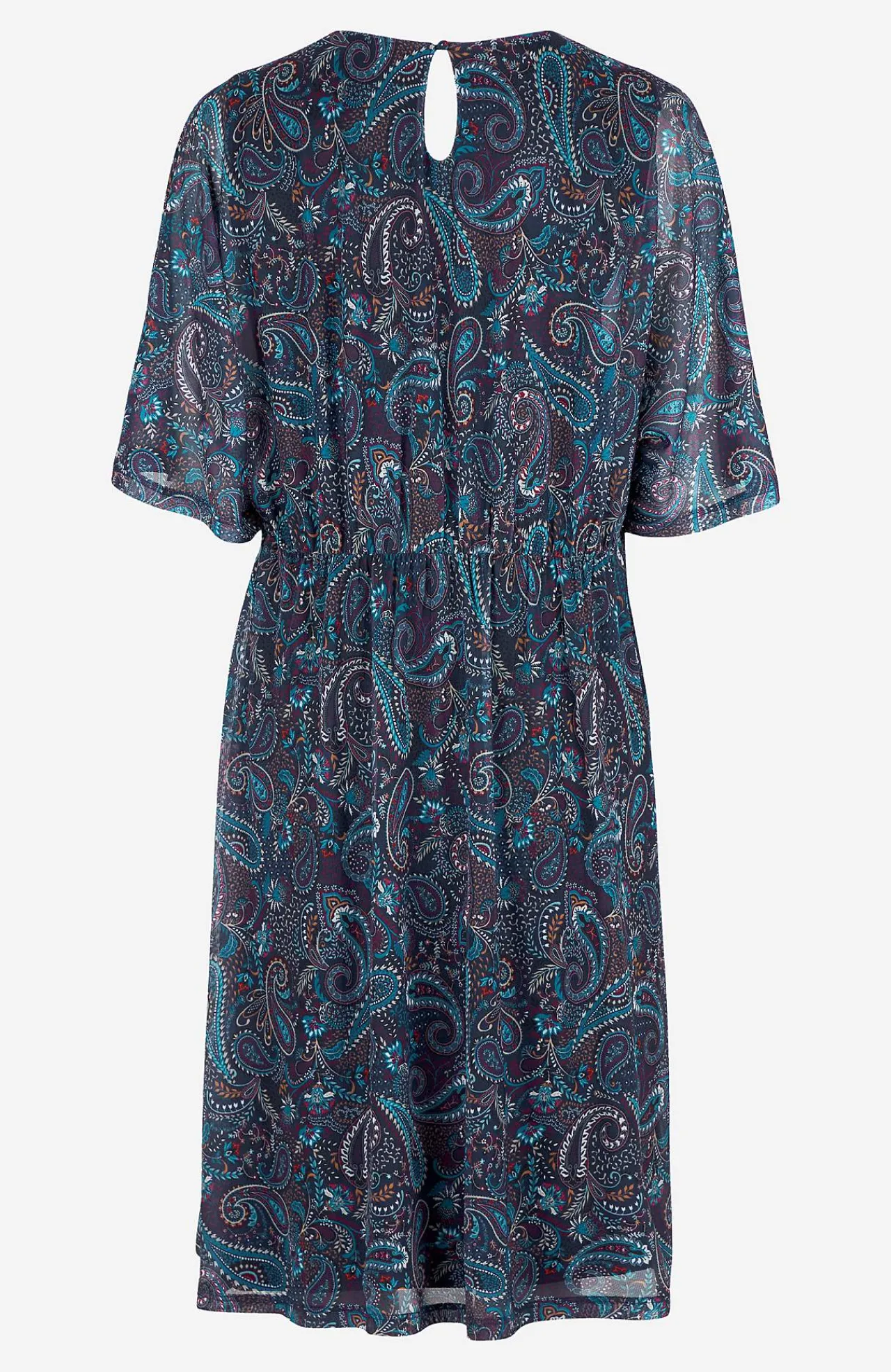 Trikåklänning i mesh Klänningar & Kjolar|Plus Size