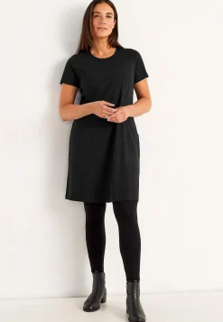 New Trikåklänning med fickor Klänningar & Kjolar|Plus Size