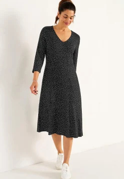 Hot Trikåklänning med fickor Klänningar & Kjolar|Plus Size