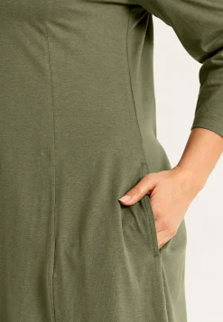 New Trikåklänning med fickor Klänningar & Kjolar|Plus Size