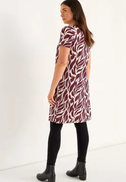 Trikåklänning med fickor Klänningar & Kjolar|Plus Size