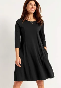 Outlet Trikåklänning med fickor Klänningar & Kjolar|Plus Size