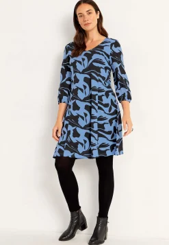 Clearance Trikåklänning med prinsesskärning Klänningar & Kjolar|Plus Size