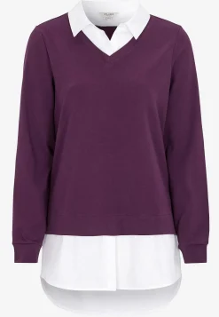 Hot Trikåtopp med fastsydd skjortkrage Tröjor & Cardigans|Toppar & T-Shirts