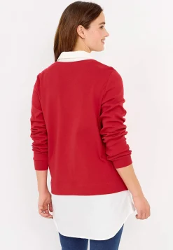 New Trikåtopp med fastsydd skjortkrage Tröjor & Cardigans|Toppar & T-Shirts