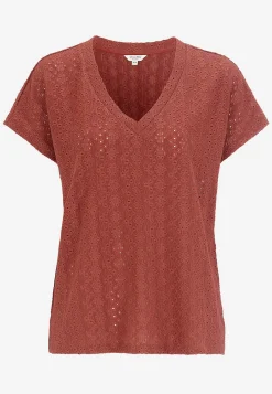 Outlet Trikåtopp med hålbroderi Toppar & T-Shirts|Plus Size