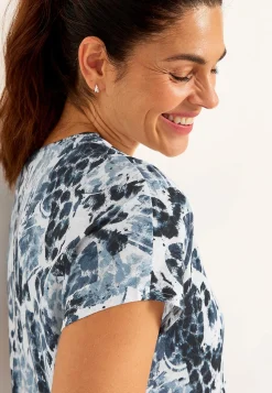 Discount Trikåtopp med korta ärmar Toppar & T-Shirts|Plus Size