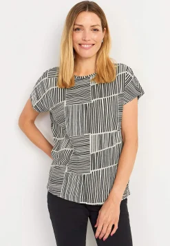 New Trikåtopp med korta ärmar Toppar & T-Shirts|Plus Size