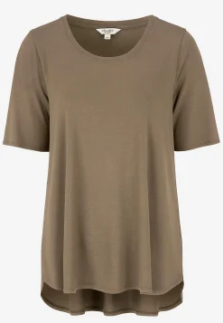 Trikåtopp med korta ärmar Toppar & T-Shirts|Basplagg