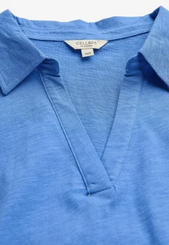 New Trikåtopp med krage Toppar & T-Shirts|Plus Size