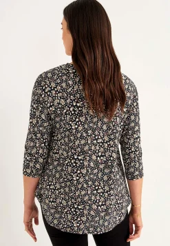 Discount Trikåtopp med 3/4-ärm Toppar & T-Shirts|Plus Size
