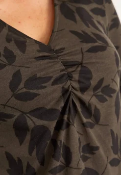 Clearance Trikåtopp med rynkdetaljer Toppar & T-Shirts|Plus Size