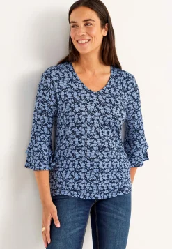 Best Trikåtopp med volangärmar Toppar & T-Shirts|Plus Size