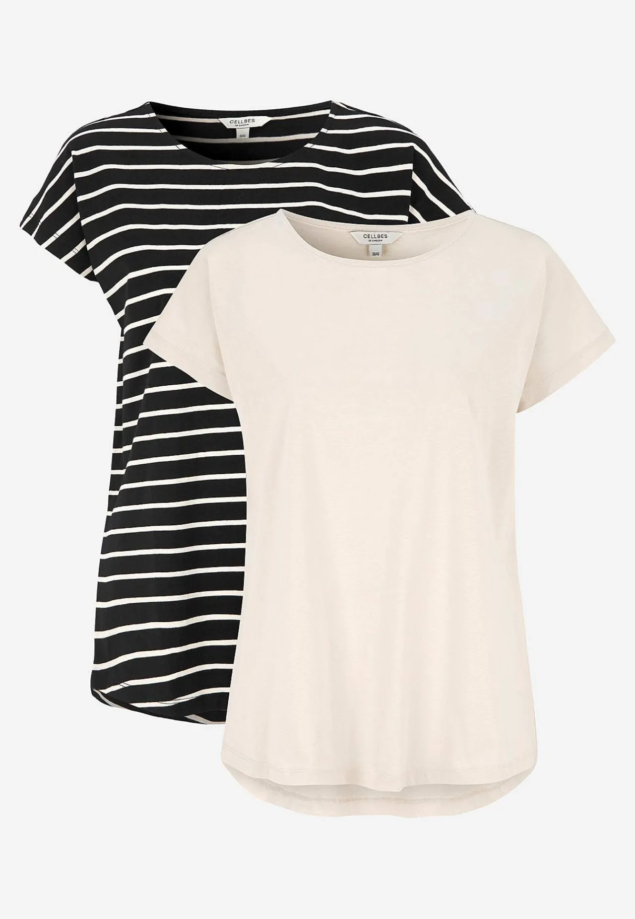 Sale Trikåtoppar med holkärmar 2-pack Toppar & T-Shirts|Basplagg