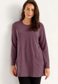 New Trikåtunika med fickor Tunikor|Plus Size