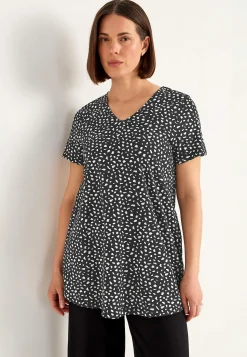 Clearance Trikåtunika med fickor Tunikor|Plus Size