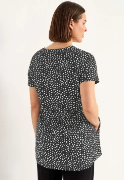 Clearance Trikåtunika med fickor Tunikor|Plus Size