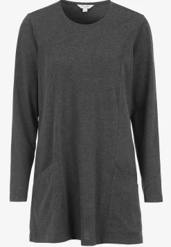 New Trikåtunika med fickor Tunikor|Plus Size
