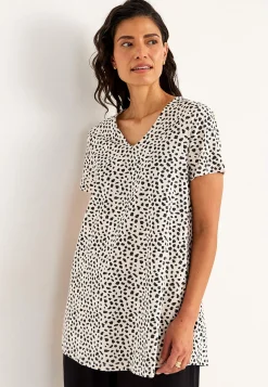 Discount Trikåtunika med fickor Tunikor|Plus Size