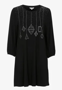 Trikåtunika med julmotiv Tunikor|Festkläder