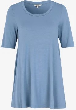 New Trikåtunika med korta ärmar Tunikor|Plus Size